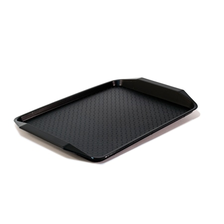 Hapco-Elmar Essential 1.25 x 12 x 17" Rect. Tray with Handles, Black, PK 36 R3070BLK